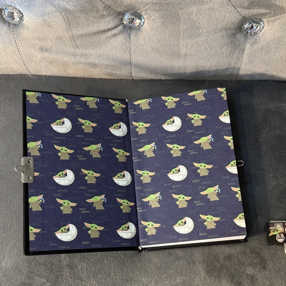 Star Wars Black and Green Mandalorian Journal with Lock